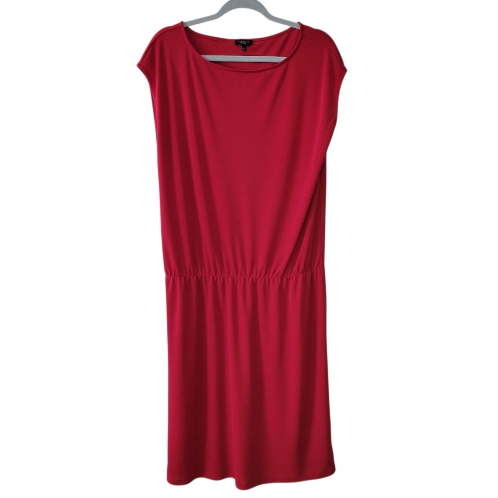 Talbots Red‎ Sleeveless Jersey Knit Dress Size Large